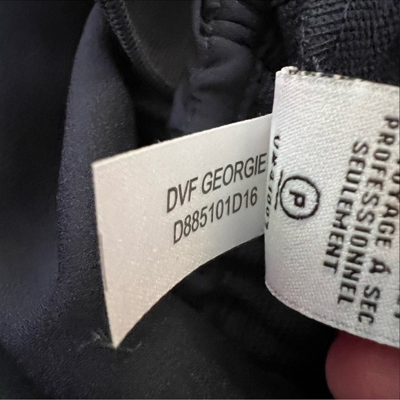 DIANE VON FURSTENBERG Georgie Mini Dress Off The Shoulder Shift Size Medium - Picture 9 of 12